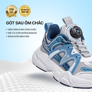 Giày thời trang trẻ em Hobibear GS8655G xanh dương có đế eva cao cấp và khóa xoay tiện lợi
