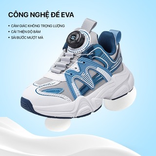 Giày thời trang trẻ em Hobibear GS8655G xanh dương có đế eva cao cấp và khóa xoay tiện lợi