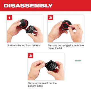 Bình Giữ Nhiệt Packout 12Oz (355ml) Milwaukee 48-22-8391 giữ nóng lạnh cả ngày, nhỏ gọn tiện lợi