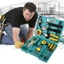 BỘ DỤNG CỤ SỬA CHỮA 16 CHI TIẾT, bộ dụng cụ sửa chữa đa năng 16 món búa, mỏ lết, kìm, thước, tô vít, lục giác - MA:34