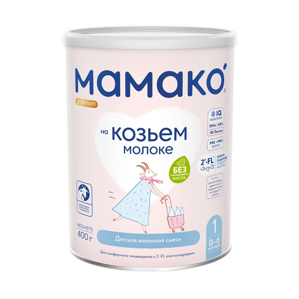 Ảnh Sữa Dê MAMAKO Premium Số 1 - 400g Sữa Công Thức Hỗ Trợ Phát Triển, Dễ Tiêu Hóa Cho Bé 1