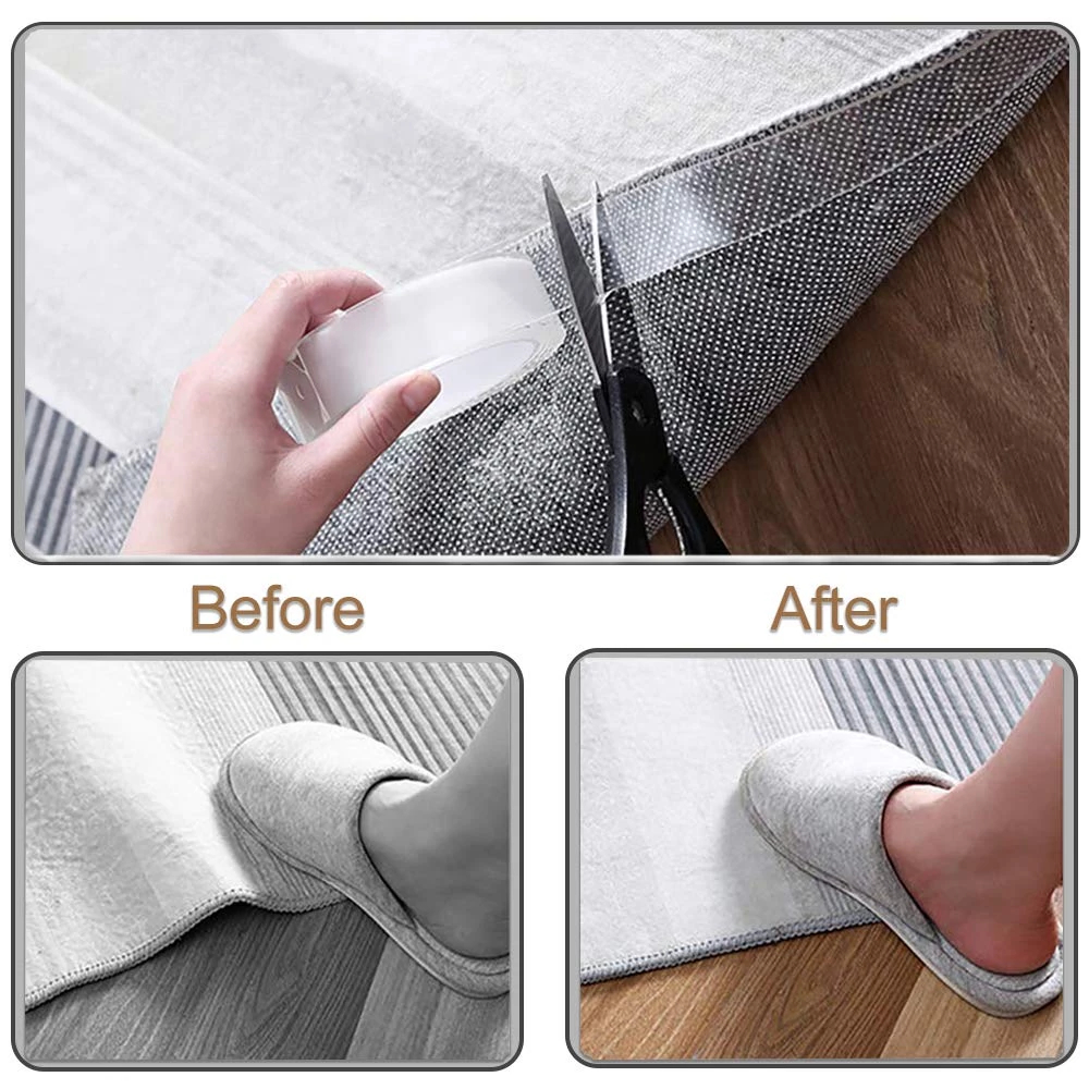 Băng Dính 2 Mặt Siêu Dính Băng Keo Nano Trong Suốt Nhiều Kích Cỡ Dán Tường Dính Mọi Bề Mặt Tiện Lợi