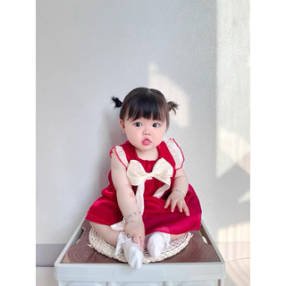 Váy bé gái 7-12kg tay cánh tiên chất liệu tơ óng cao cấp Váy xinh cho bé hàng Quảng Châu D926