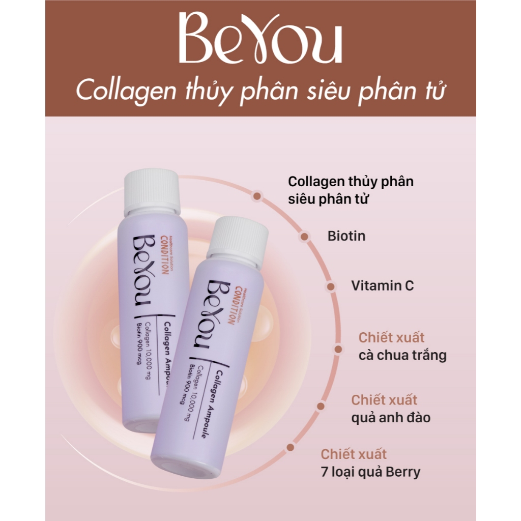 Collagen Thuỷ Phân Siêu Phân Tử CONDITION BEYOU AMPOULE 10,000MG - Thực Phẩm Bổ Sung (Hộp 10 Chai x 45ml)