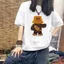 Áo thun nam nữ tay ngắn mùa hè, áo phông Unisex phong cách Gấu nâu Hi phong cách Cotton mát co dãn mềm mại ta505
