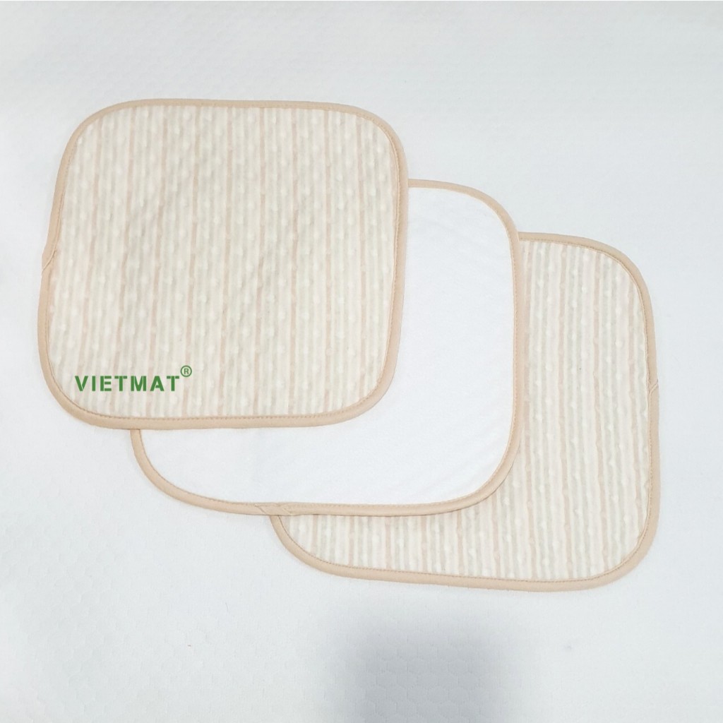Ảnh 3 tấm lót chống thấm cho bé Vietmat kích thước 30x30cm lót mông mềm êm, siêu hút nước 4