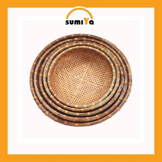 [Thanh lý] Rổ tre, rổ mây tre đan, dùng đựng thực phẩm, trái cây, decor - Sumiya