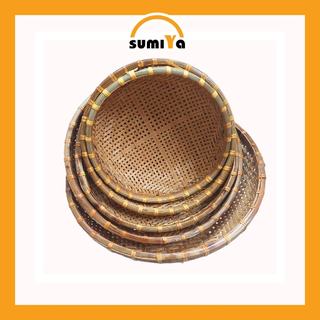 [Thanh lý] Rổ tre, rổ mây tre đan, dùng đựng thực phẩm, trái cây, decor - Sumiya