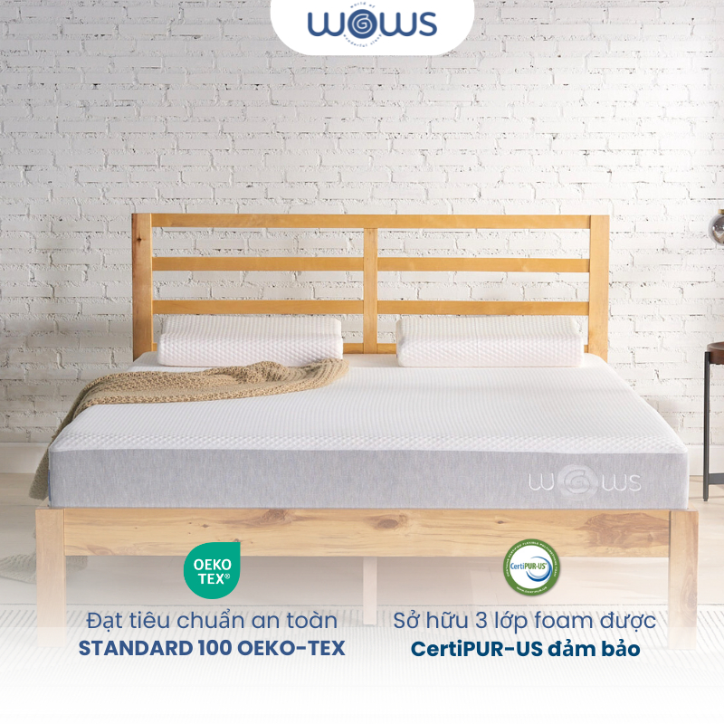 Ảnh WOWS - Nệm Foam 15cm Layla Lite Cho Người Lớn Tuổi - Bảo Vệ Cột Sống, Ép Cuộn Tiện Lợi - BH 10 Năm 4