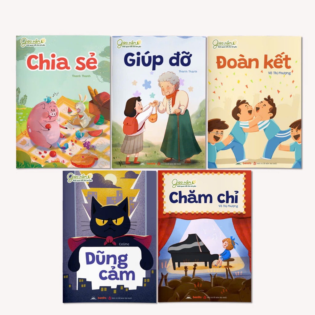 Combo 10 Cuốn Sách Việt Nam Sách - Combo 10 Cuốn Gieo Mầm Thói Quen Tốt Cho Bé Yêu- Nuôi Dưỡng