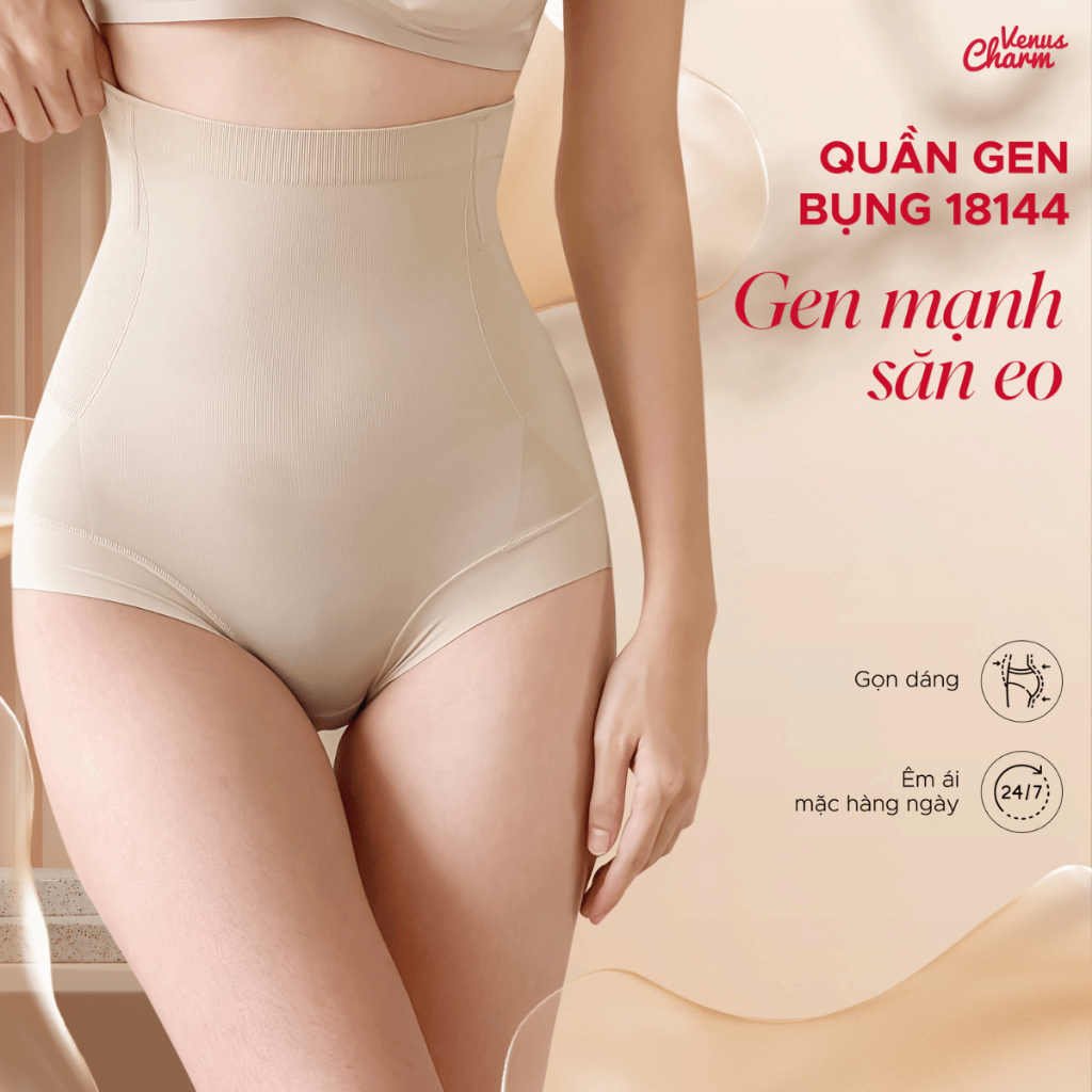 Ảnh Quần gen bụng Venus Charm chất liệu cotton 4 xương gen mỡ bụng tạo đường cong eo 18144 2