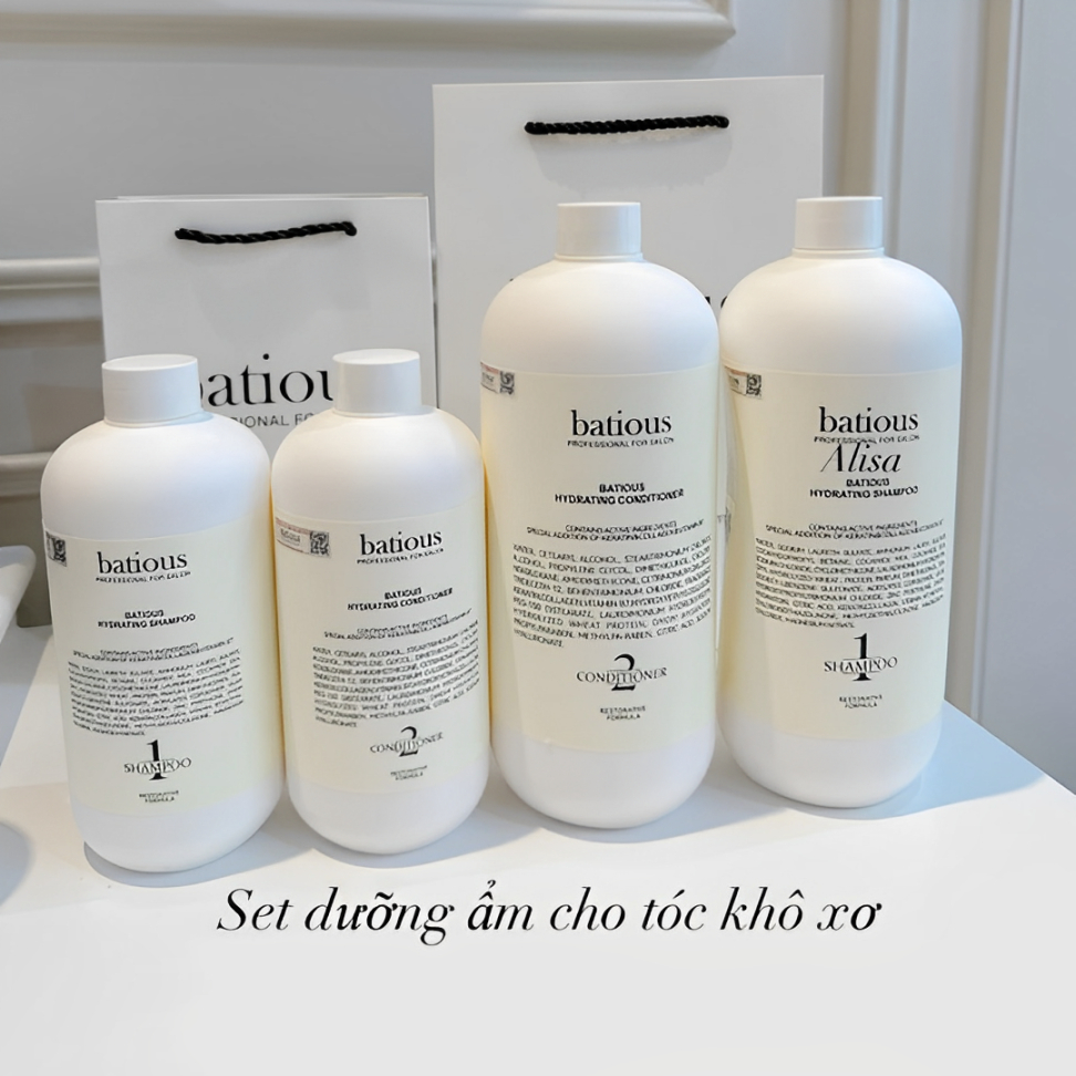 Ảnh Cặp Dầu Gội Xả BATIOUS Phục Hồi Tóc Hư Tổn, Dưỡng Ẩm Và Kiềm Dầu 2