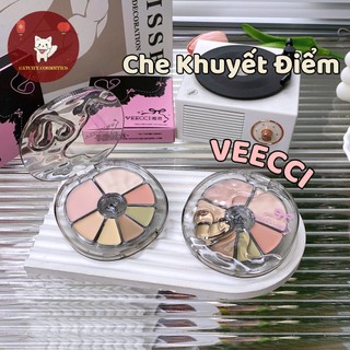 [VEECCI] Bảng Che Khuyết Điểm VEECCI 7 Ô Silky Smooth, Triệt Sắc, Che Quầng Thâm, Mờ Lỗ Chân Lông