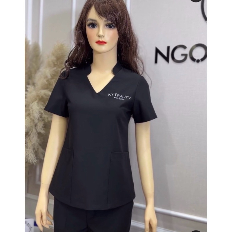 Đồng Phục Spa, thẩm mỹ viện, y tế,mầm non cao cấp chất liệu cotton lạnh (hàng thiết kế)