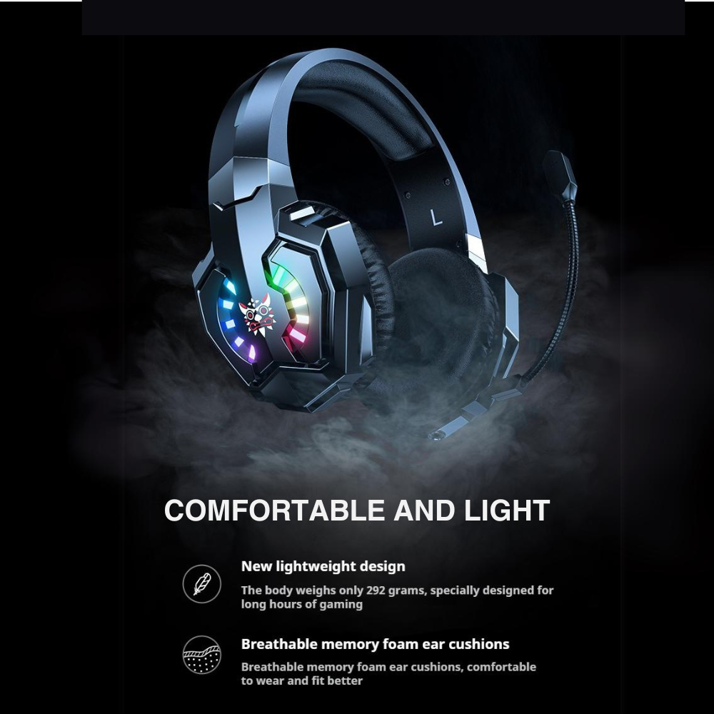 Tai Nghe Gaming Ba Chế Độ ONIKUMA B15 2.4G/Bluetooth 5.3/Có Dây, Micrô Khử Tiếng Ồn, Âm Thanh HiFi