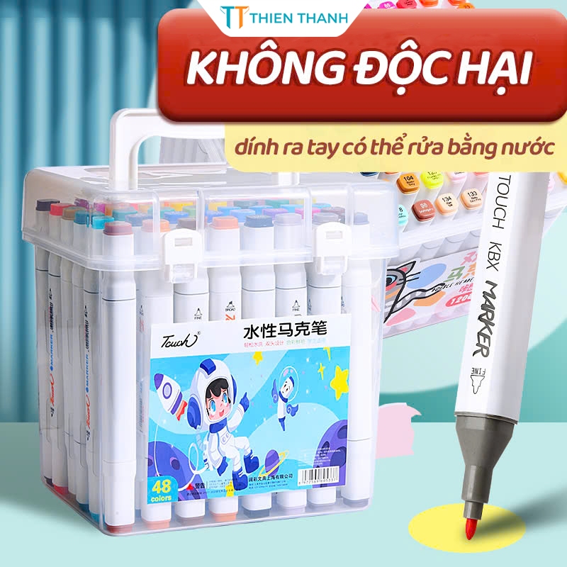 Bút Acrylic Màu Sắc Tươi Sáng Đa Dạng Vẽ Lên Mọi Bề Mặt Không Độc Hại Cho Bé Thỏa Sức Sáng Tạo