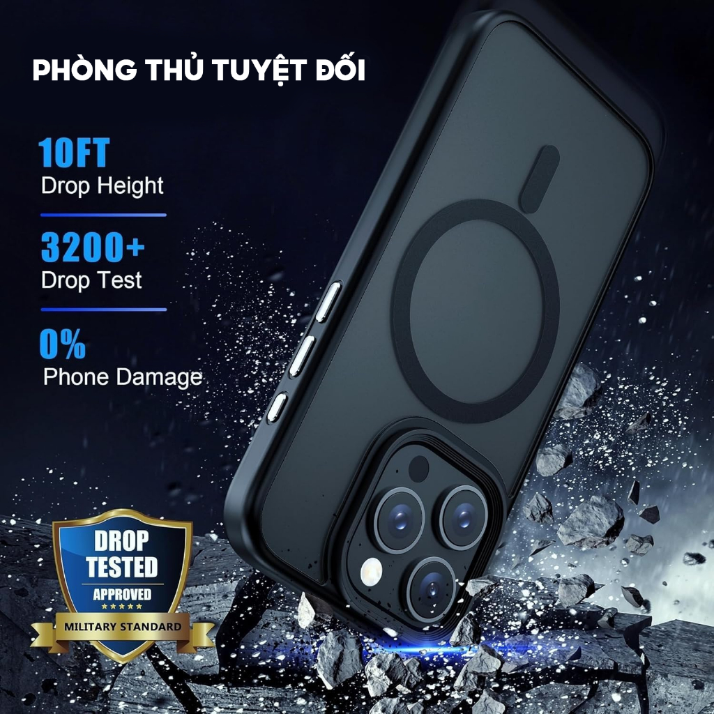 Ảnh 𝗖𝗢𝗠𝗕𝗢 - Ốp LIKGUS Nhám Sạc Không Dây, Chống Sốc, Chống Vân Tay + Kính Cường Lực Chống Nhìn Trộm + Bảo Vệ Camera 3