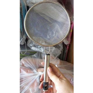 Rây Lưới Inox 2 Lớp Lọc Thức Ăn  Có Tay Cầm Tiện Lợi