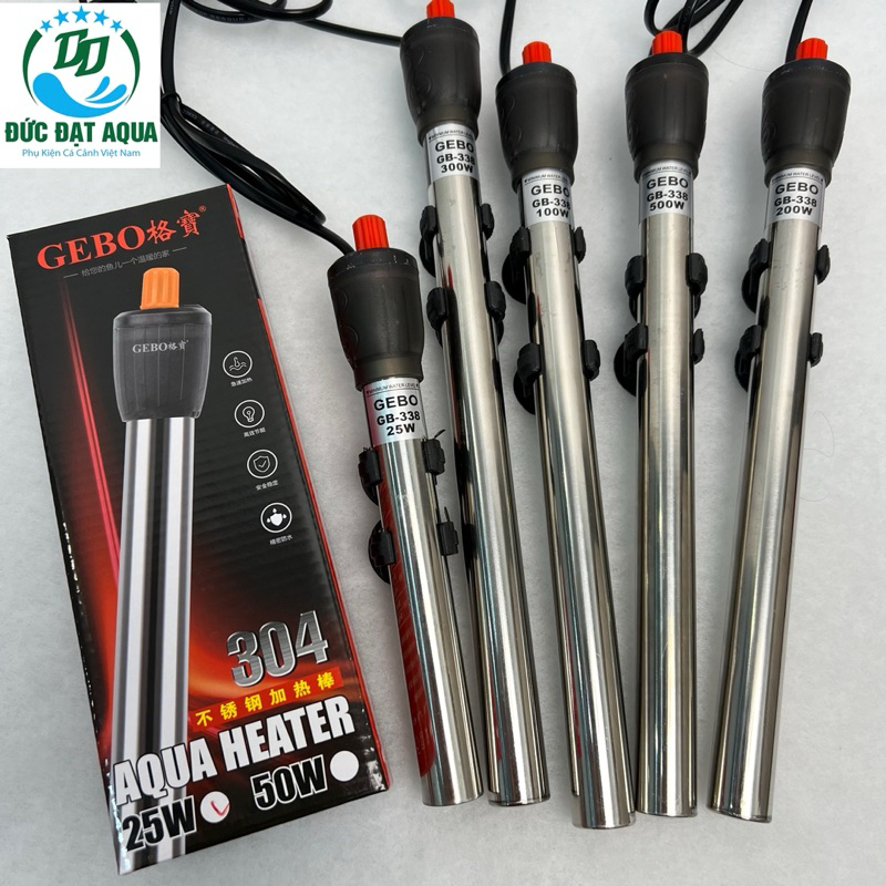 SƯỞI INOX 304 GEBO 25W 50W 100W 200W 300W 500W- SƯỞI BỂ CÁ- SƯỞI INOX GIÁ TỐT 8