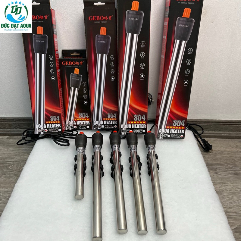 SƯỞI INOX 304 GEBO 25W 50W 100W 200W 300W 500W- SƯỞI BỂ CÁ- SƯỞI INOX GIÁ TỐT 6