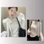 Áo thu đông cách điệu thiết kế gợi cảm ôm body phối nơ viền voan trắng hottrend MT33 SP196
