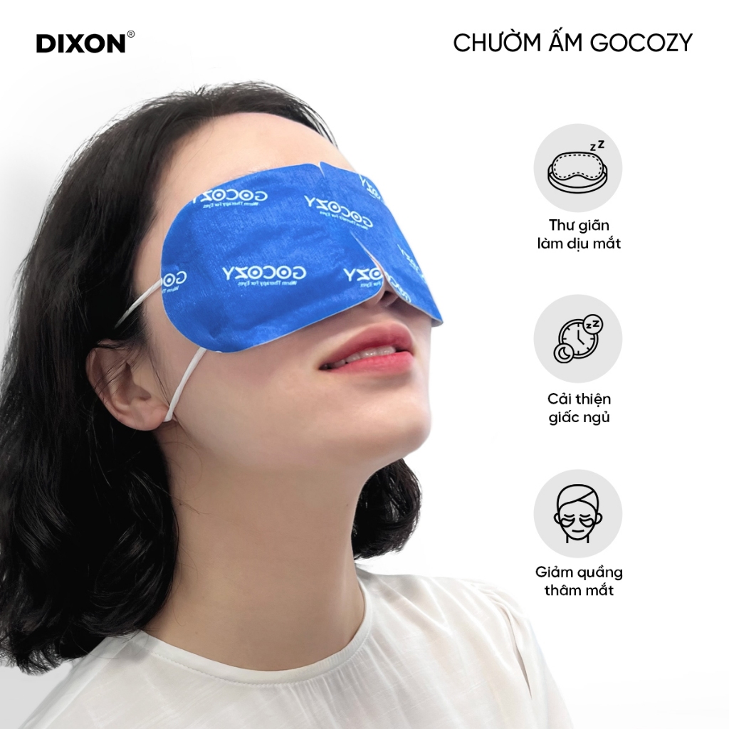 Miếng Chườm Ấm Mắt Tiêu Chuẩn 40 độ GOCOZY Giúp Giảm Mỏi, Khô Và Thư Giãn Mắt [1 Miếng] - CARASE