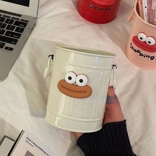 Hộp Đựng Bút Để Bàn Dán Sticker Nổi Cute Ống Đa Năng Kệ Trang Trí Decor Timo DDT44