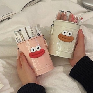 Hộp Đựng Bút Để Bàn Dán Sticker Nổi Cute Ống Đa Năng Kệ Trang Trí Decor Timo DDT44