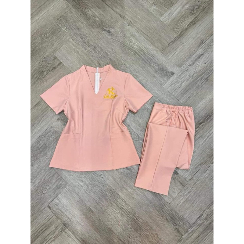 Đồng phục spa, thẩm mỹ viện chất liệun cotton lạnh cao cấp