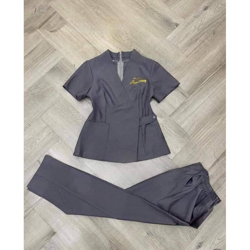 Đồng phục spa, thẩm mỹ viện chất liệun cotton lạnh cao cấp