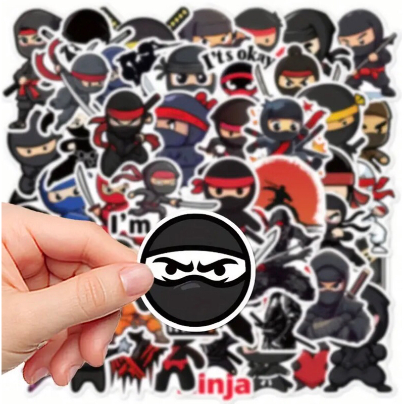 60 sticker hình dán graffiti anime hoạt hình Ninja siêu trộm