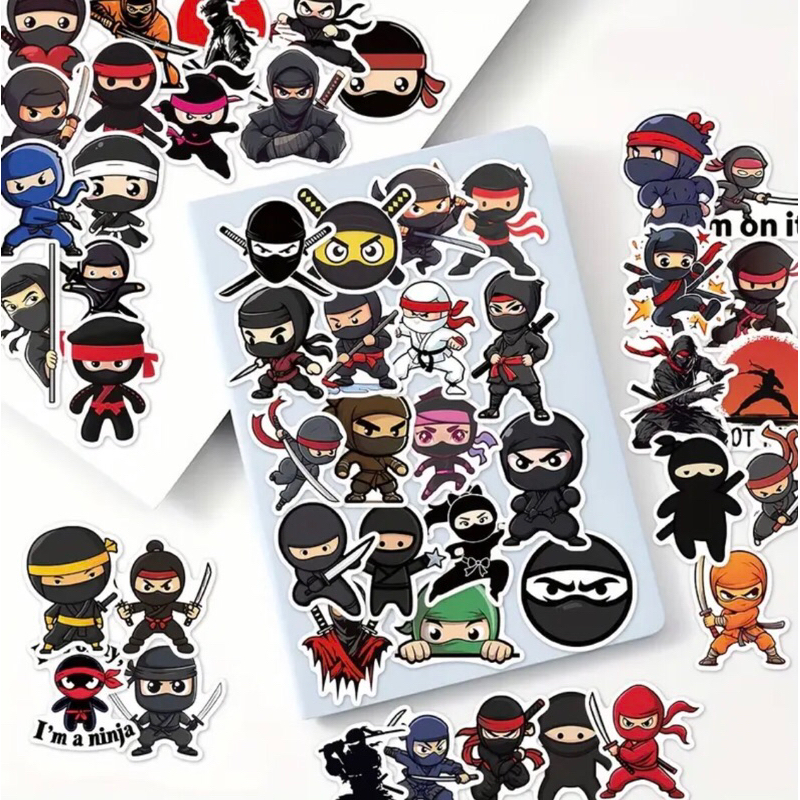 60 sticker hình dán graffiti anime hoạt hình Ninja siêu trộm