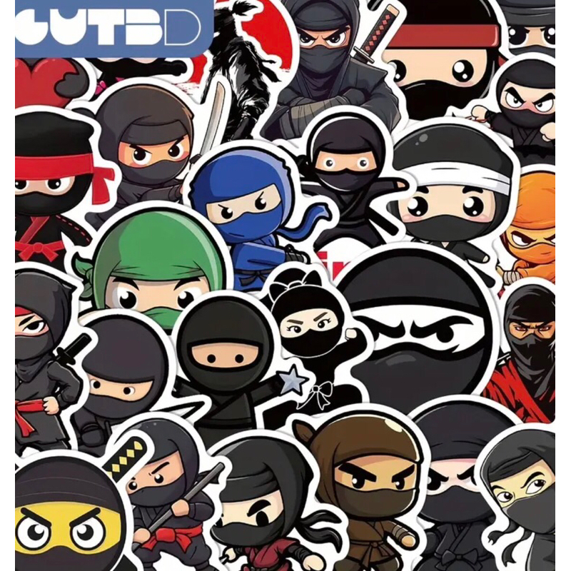 60 sticker hình dán graffiti anime hoạt hình Ninja siêu trộm