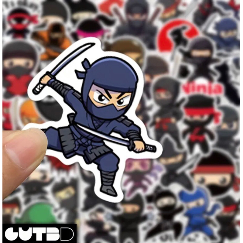 60 sticker hình dán graffiti anime hoạt hình Ninja siêu trộm