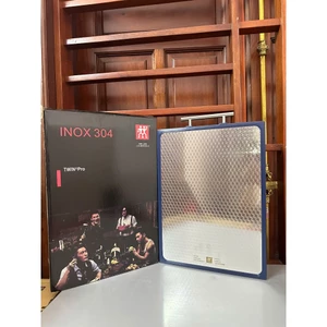 Thớt Inox 304 Seki Japan Sáng Bóng, Kháng Khuẩn - Thớt Cường Lực Thiết Kế Chống Trơn Trượt, Vệ Sinh Dễ Dàng