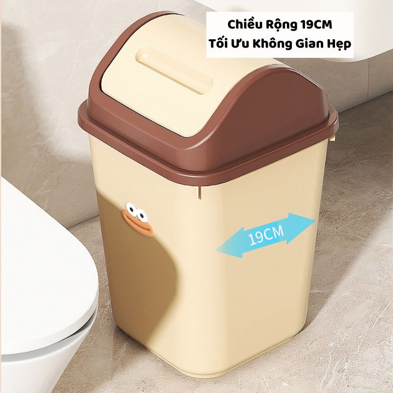 Thùng Đựng Rác Nắp Lật ENODA HOME, Thùng Rác Đa Kích Thước, Ngăn Mùi Hiệu Quả TR031