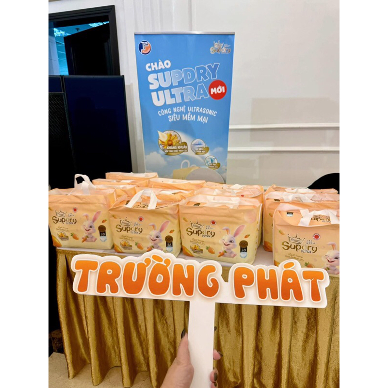 {Siêu Mỏng } Tã bỉm SUPDRY CAM ULTRA cao cấp quần dán size S54 M48 M54 L48 XL44 XXL40 XXXL38