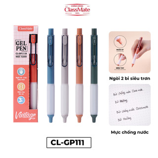 [NHIỀU MẪU] Hộp 10/12 Bút Gel Ngòi 0.5mm CLASSMATE, Bút Gel Bấm Mực Ra Đều Viết Siêu Trơn Có Thay Được Ngòi