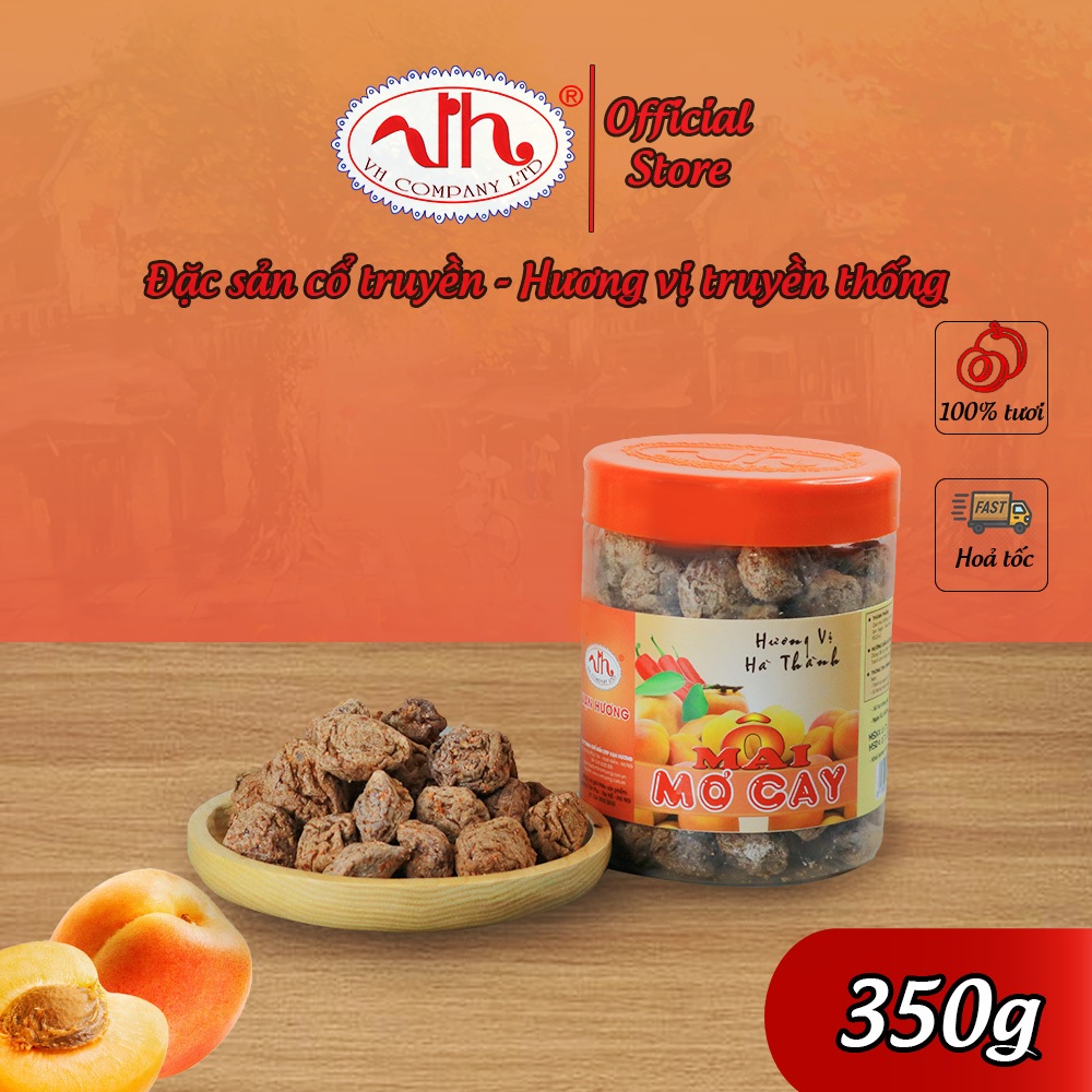 Ô Mai Mơ Cay Vạn Hương Chuẩn Vị Truyền Thống hộp (200gr, 350gr) , túi zip (100gr)