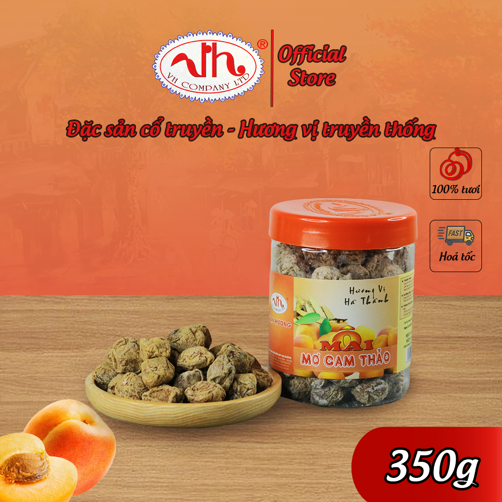 Ô Mai Mơ Cam Thảo Vạn Hương Chuẩn Vị Truyền Thống hộp (200gr, 350gr), túi zip (100gr)