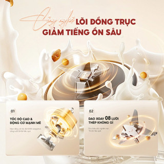 Máy Làm Sữa Hạt Masuto 1,2L Thủy Tinh Chống Ồn Cường Lực Xay Hạt Nhuyễn Mịn Chống Trào 12 Chế Độ Nấu