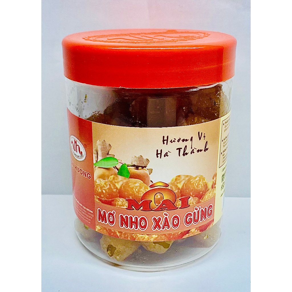 Ô Mai Mơ Nho Xào Gừng Vạn Hương Chuẩn Vị Truyền Thống hộp (350gr, 200gr), túi zip (100gr)