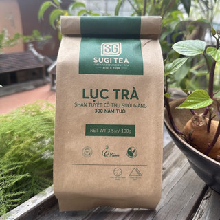 Lục trà túi giấy 100g - Trà Shan Tuyết cổ thụ Suối Giàng 300 năm tuổi-SuGiTea
