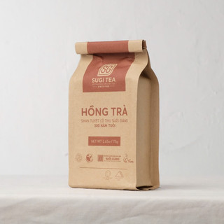 Hồng trà túi giấy 75g - Hồng Trà Shan Tuyết cổ thụ Suối Giàng 300 năm tuổi-SuGiTea
