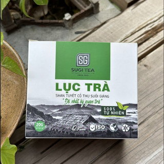 Lục trà túi lọc hộp 15 gói- Trà Shan Tuyết cổ thụ Suối Giàng-SugiTea