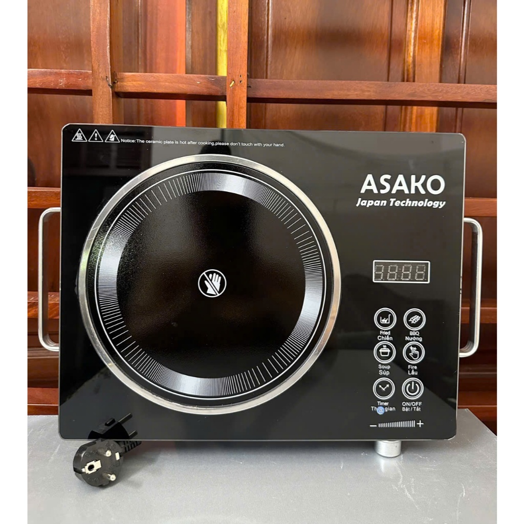 Bếp Hồng Ngoại Đơn ASAKO 3500W, Bếp Hồng Ngoại Không Kén Nồi Công Suất Lớn