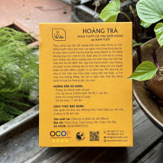Hoàng trà hộp giấy 40g - Trà Shan Tuyết cổ thụ 300 năm tuổi-SuGiTea