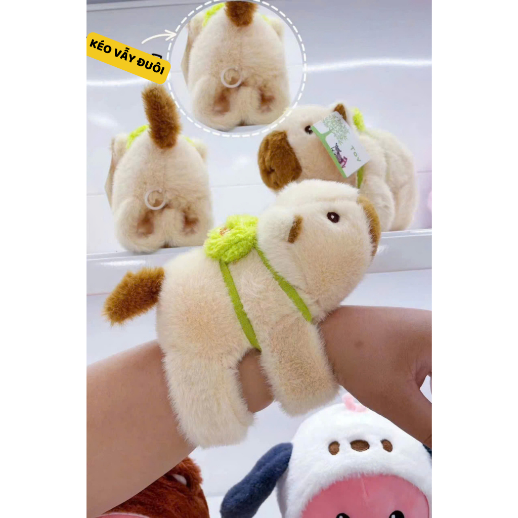 Capybara Đeo Tay Vẫy Đuôi Có Nhạc Đèn Nháy, Vòng Tay Capybara Nhiều Chức Năng Giải Trí Vui Nhộn Quà Tặng Cho Bé