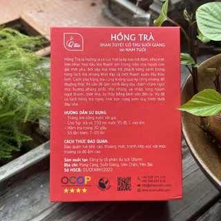 Hồng trà hộp giấy 50g - Hông Trà Shan Tuyết cổ thụ 300 năm tuổi suối giàng-SuGiTea