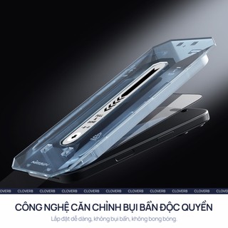 Kính Cường Lực Trong Suốt cho iPhone 17 Pro Max Nillkin CP+PRO Có Khung Tự Dán Cảm Ứng Mượt